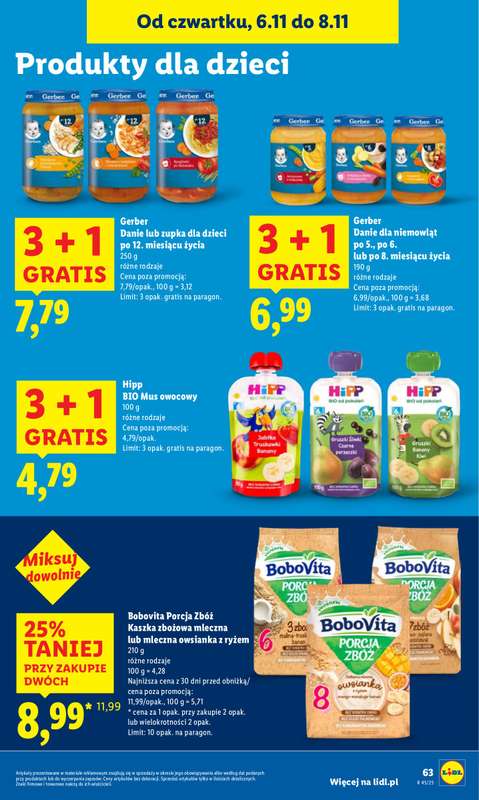 Lidl - gazetka promocyjna Oferta od czwartku od czwartku 06.11 do soboty 08.11 - strona 65