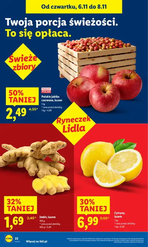 Lidl - gazetka promocyjna Oferta od czwartku od czwartku 06.11 do soboty 08.11 - strona 22