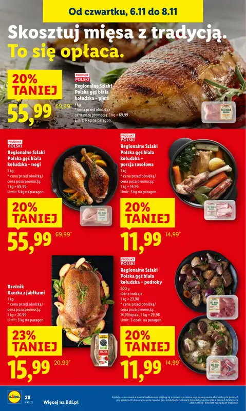 Lidl - gazetka promocyjna Oferta od czwartku od czwartku 06.11 do soboty 08.11 - strona 28