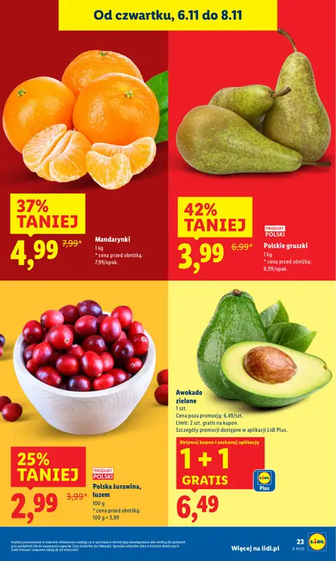 Lidl - gazetka promocyjna Oferta od czwartku od czwartku 06.11 do soboty 08.11 - strona 23
