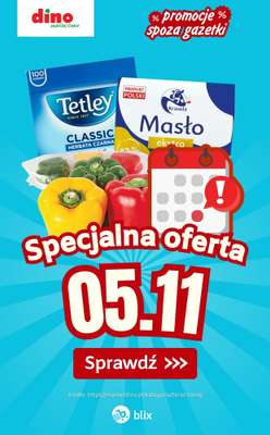 Dino - gazetka promocyjna Specjalna oferta na 05.11.2025 - promocje spoza gazetki od środy 05.11 do środy 05.11
