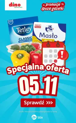 Dino - gazetka promocyjna Specjalna oferta na 05.11.2025 - promocje spoza gazetki od środy 05.11 do środy 05.11