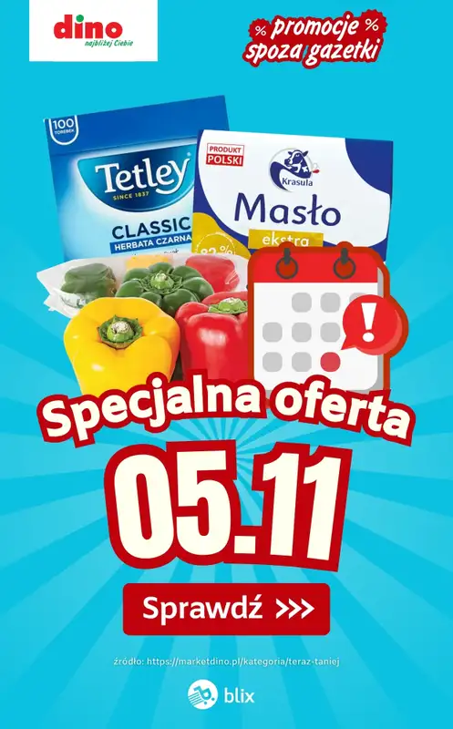 Dino - gazetka promocyjna Specjalna oferta na 05.11.2025 - promocje spoza gazetki  