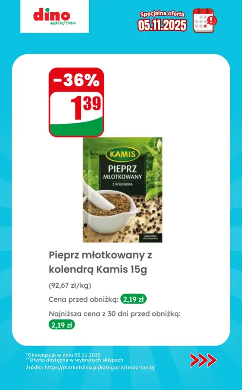 Dino - gazetka promocyjna Specjalna oferta na 05.11.2025 - promocje spoza gazetki od środy 05.11 do środy 05.11 - strona 7