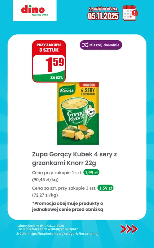 Dino - gazetka promocyjna Specjalna oferta na 05.11.2025 - promocje spoza gazetki od środy 05.11 do środy 05.11 - strona 10