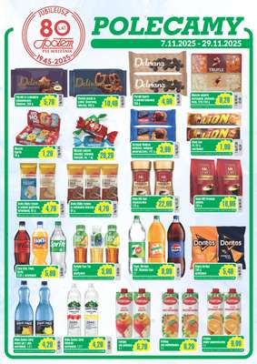 Społem - Blisko i Korzystnie - gazetka promocyjna Gazetka PSS Września od piątku 07.11 do soboty 29.11