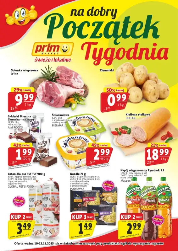 Prim Market - gazetka promocyjna Na dobry początek tygodnia od poniedziałku 10.11 do środy 12.11