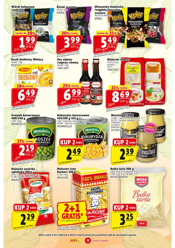 Prim Market - gazetka promocyjna Gazetka od czwartku 06.11 do środy 12.11 - strona 9