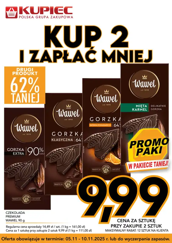 Kupiec - gazetka promocyjna Promopaki od środy 05.11 do poniedziałku 10.11 - strona 10