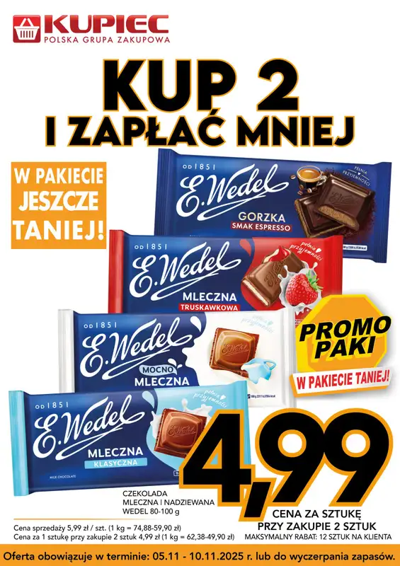 Kupiec - gazetka promocyjna Promopaki od środy 05.11 do poniedziałku 10.11 - strona 11