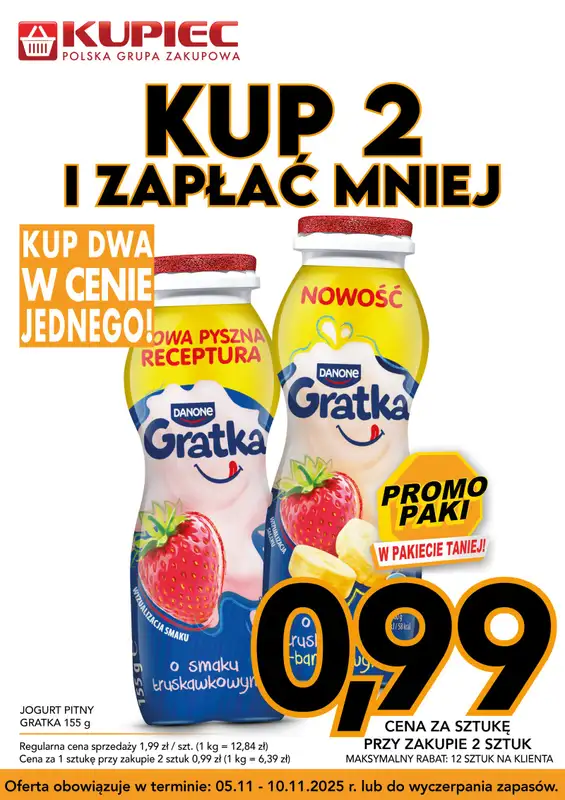 Kupiec - gazetka promocyjna Promopaki od środy 05.11 do poniedziałku 10.11 - strona 3