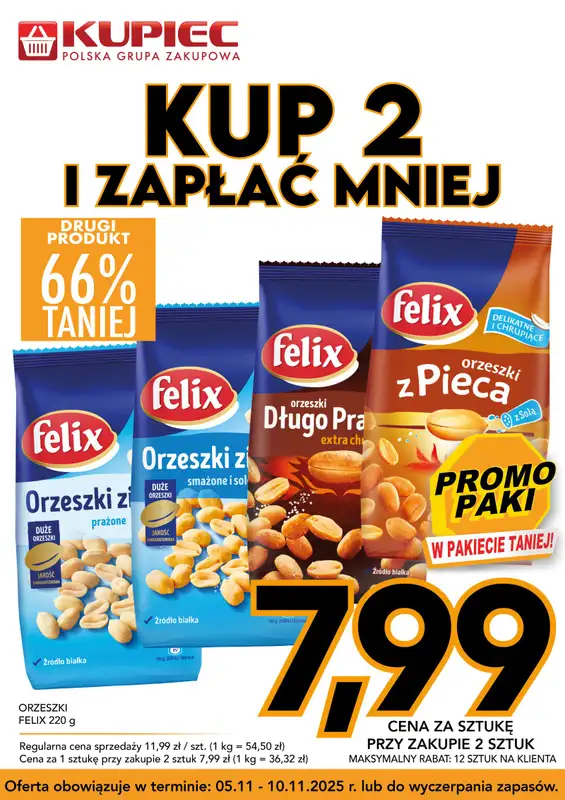 Kupiec - gazetka promocyjna Promopaki od środy 05.11 do poniedziałku 10.11 - strona 6