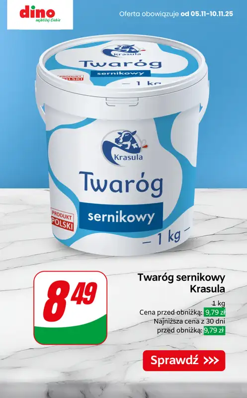 Dino - gazetka promocyjna Nabiał w SUPER cenach! od czwartku 06.11 do wtorku 11.11 - strona 5