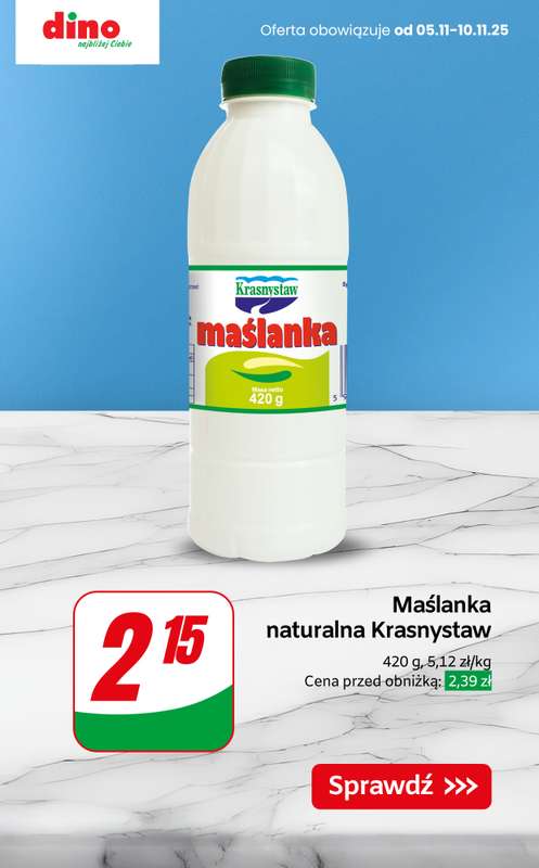 Dino - gazetka promocyjna Nabiał w SUPER cenach! od czwartku 06.11 do wtorku 11.11 - strona 7