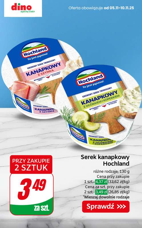 Dino - gazetka promocyjna Nabiał w SUPER cenach! od czwartku 06.11 do wtorku 11.11 - strona 4