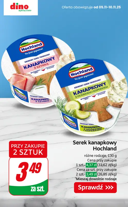 Dino - gazetka promocyjna Nabiał w SUPER cenach! od czwartku 06.11 do wtorku 11.11 - strona 4