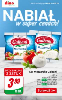 Dino - gazetka promocyjna Nabiał w SUPER cenach! od czwartku 06.11 do wtorku 11.11