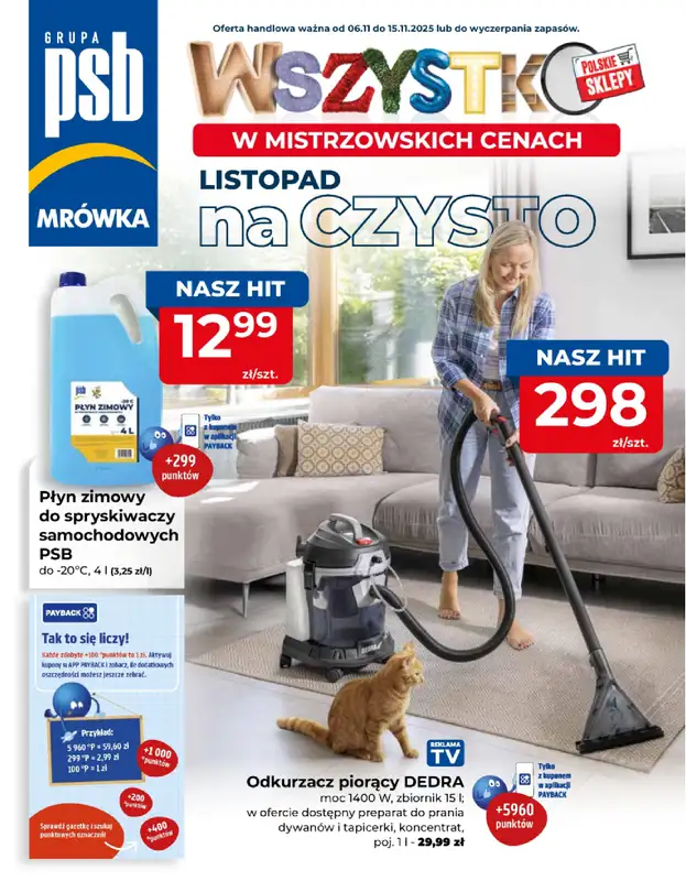 PSB Mrówka - gazetka promocyjna Gazetka od czwartku 06.11 do soboty 15.11