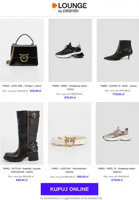 Lounge by Zalando - gazetka promocyjna Do -73% Pinko - Buty & Akcesoria od środy 05.11 do soboty 08.11 - strona 3