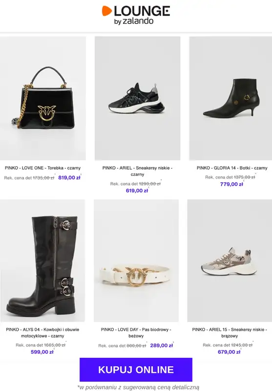 Lounge by Zalando - gazetka promocyjna Do -73% Pinko - Buty & Akcesoria   - strona 3