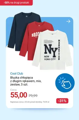 Smyk - gazetka promocyjna -50% na DRUGI PRODUKT: wszystkie ubrania i buty! od środy 05.11 do czwartku 06.11 - strona 13