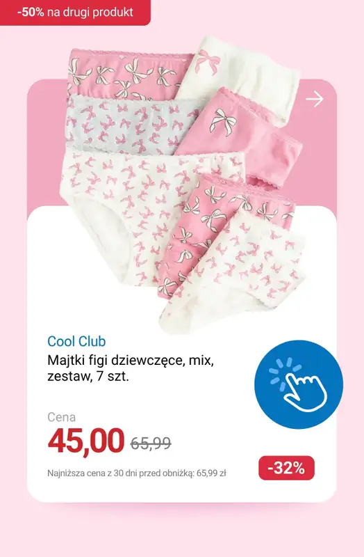 Smyk - gazetka promocyjna -50% na DRUGI PRODUKT: wszystkie ubrania i buty! od środy 05.11 do czwartku 06.11 - strona 4