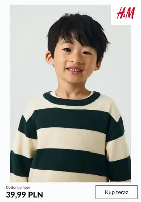 H&M - gazetka promocyjna Swetry dziecięce od środy 05.11  - strona 5