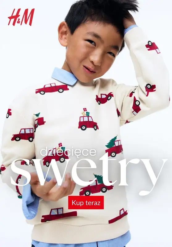 H&M - gazetka promocyjna Swetry dziecięce od środy 05.11 