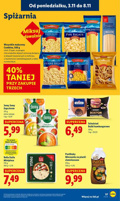 Lidl - gazetka promocyjna Oferta od poniedziałku od poniedziałku 03.11 do środy 05.11 - strona 61