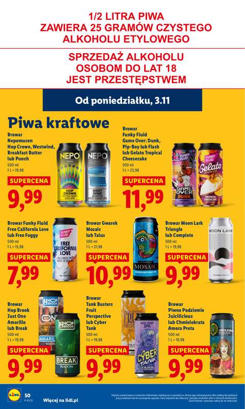Lidl - gazetka promocyjna Oferta od poniedziałku od poniedziałku 03.11 do środy 05.11 - strona 54