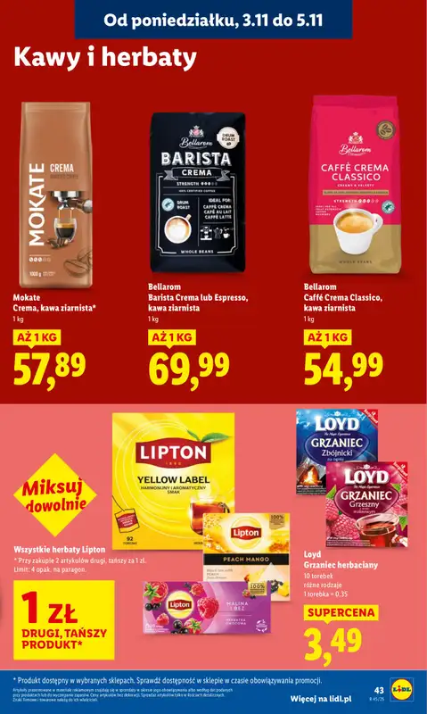 Lidl - gazetka promocyjna Oferta od poniedziałku od poniedziałku 03.11 do środy 05.11 - strona 47