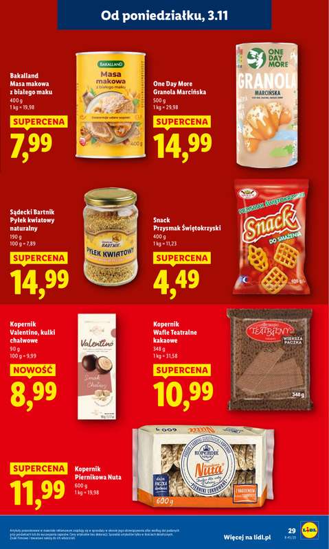 Lidl - gazetka promocyjna Oferta od poniedziałku od poniedziałku 03.11 do środy 05.11 - strona 31