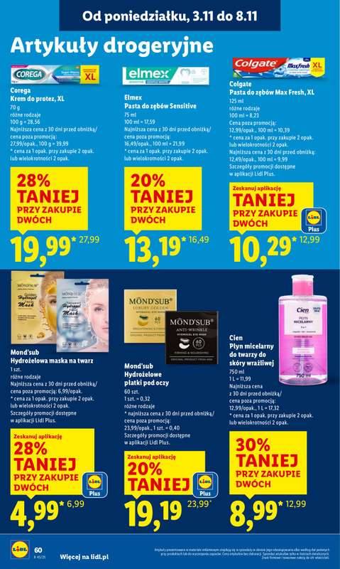 Lidl - gazetka promocyjna Oferta od poniedziałku od poniedziałku 03.11 do środy 05.11 - strona 64