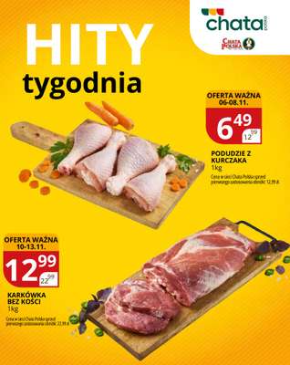 Chata Polska - gazetka promocyjna Hity tygodnia od czwartku 06.11 do soboty 08.11