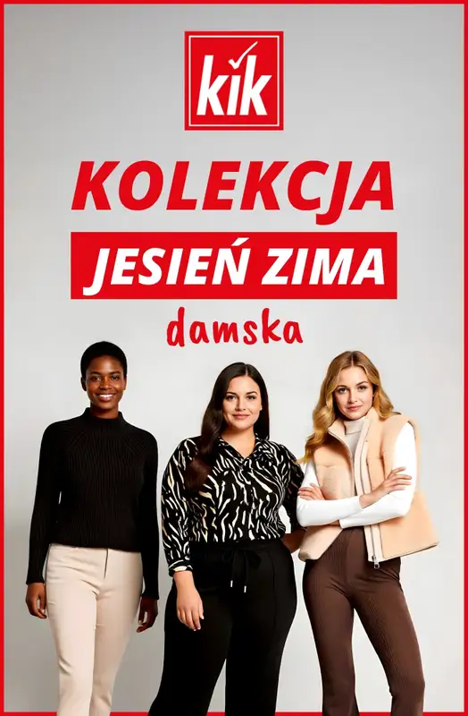KiK - gazetka promocyjna Kolekcja jesień–zima dla niej w supercenach! od środy 05.11 
