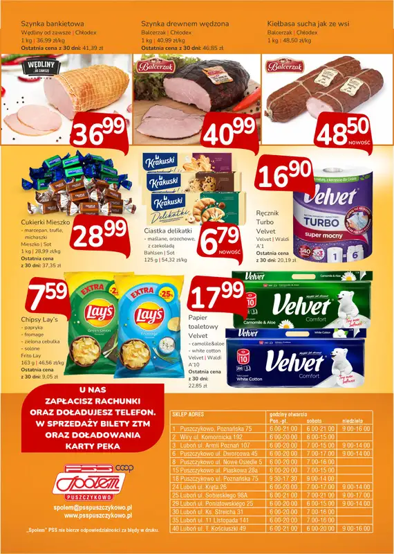 Społem - Blisko i Korzystnie - gazetka promocyjna Plakaty promocyjne PSS Puszczykowo od czwartku 06.11 do wtorku 18.11 - strona 2