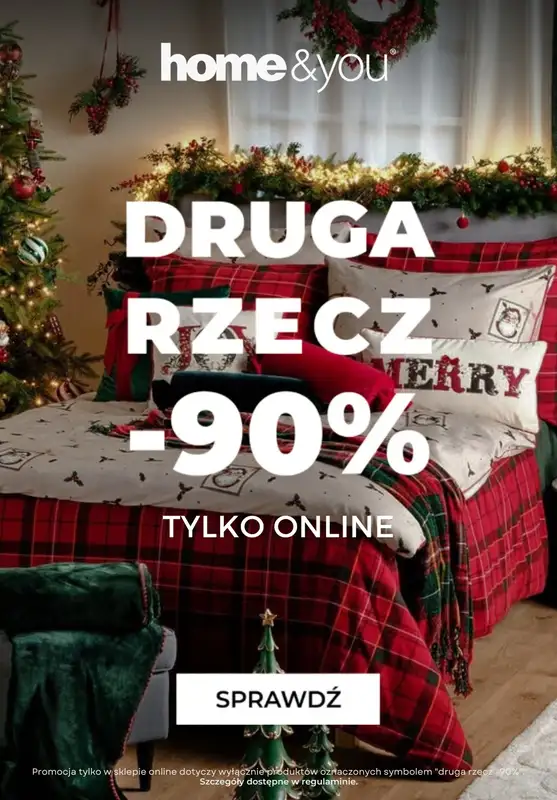 home&you - gazetka promocyjna Druga rzecz -90% TYLKO ONLINE od środy 05.11 do czwartku 06.11