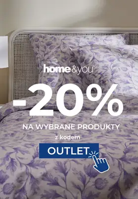 home&you - gazetka promocyjna -20% na wybrane produkty OUTLET od środy 05.11 do czwartku 13.11