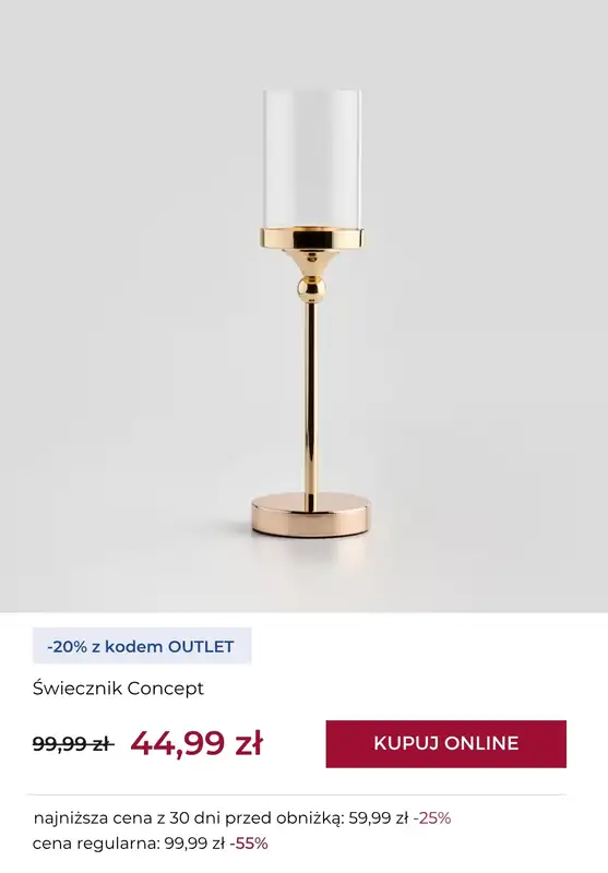 home&you - gazetka promocyjna -20% na wybrane produkty OUTLET od środy 05.11 do czwartku 13.11 - strona 7