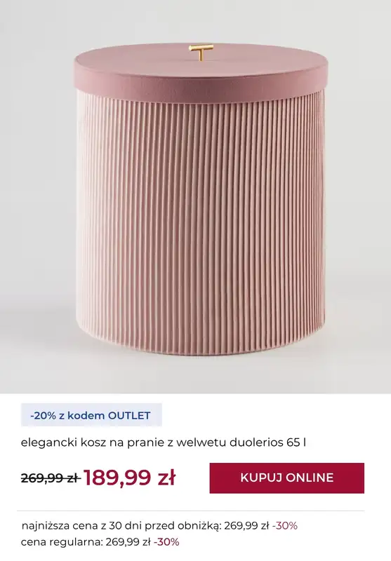 home&you - gazetka promocyjna -20% na wybrane produkty OUTLET od środy 05.11 do czwartku 13.11 - strona 10