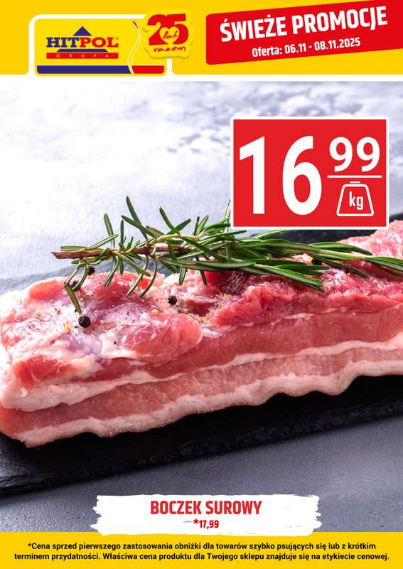 Hitpol - gazetka promocyjna Świeże promocje! od czwartku 06.11 do soboty 08.11