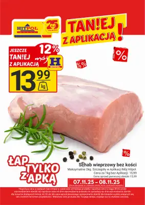 Hitpol - gazetka promocyjna Taniej z Aplikacją! od piątku 07.11 do soboty 08.11