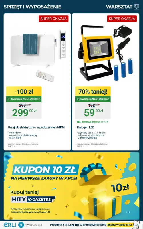 Erli - gazetka promocyjna Black Weeks – Narzędzia do warsztatu i ogrodu! od piątku 07.11 do niedzieli 09.11 - strona 4