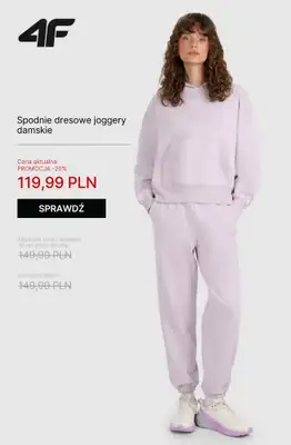 4F - gazetka promocyjna Bluzy i spodnie dresowe dla niej – super oferty! od środy 05.11  - strona 11