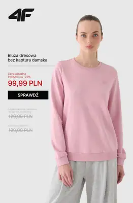 4F - gazetka promocyjna Bluzy i spodnie dresowe dla niej – super oferty! od środy 05.11  - strona 6