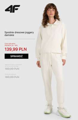 4F - gazetka promocyjna Bluzy i spodnie dresowe dla niej – super oferty! od środy 05.11  - strona 9