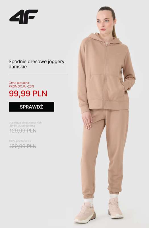 4F - gazetka promocyjna Bluzy i spodnie dresowe dla niej – super oferty! od środy 05.11  - strona 3