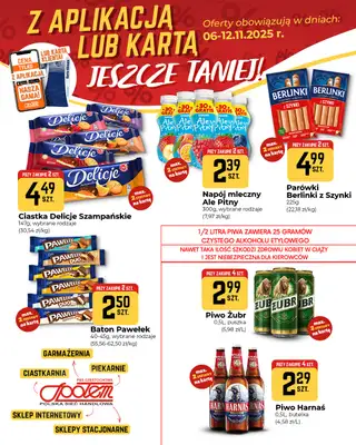 Społem Częstochowa - gazetka promocyjna Plakaty promocyjne od czwartku 06.11 do środy 12.11