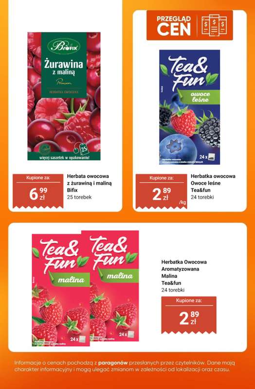 Dino - gazetka promocyjna Herbaty - przegląd cen od czwartku 06.11 do środy 12.11 - strona 7