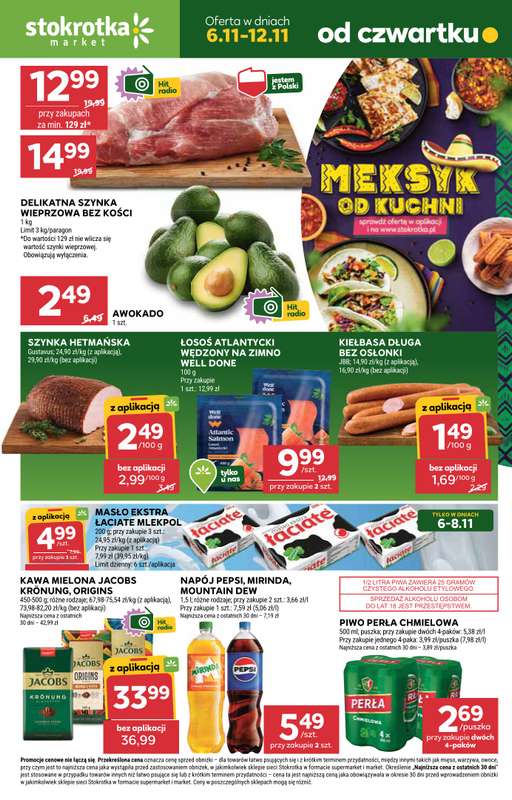 Stokrotka - gazetka promocyjna Gazetka Market od czwartku 06.11 do środy 12.11